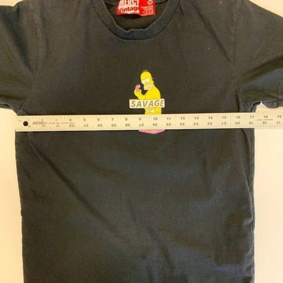 Mercy‎ Vintage Men's Homer Simpson Savage Doughnut Forever Young T-Shirt Size M - Picture 8 of 10